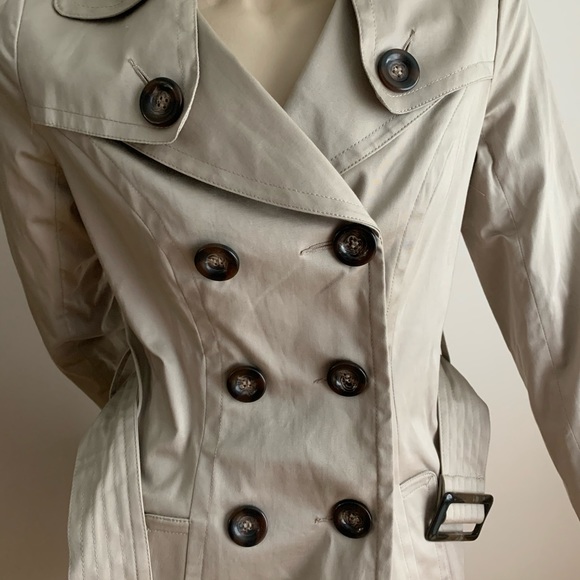 Le Chateau Tan Peacoat Jacket - Picture 3 of 9